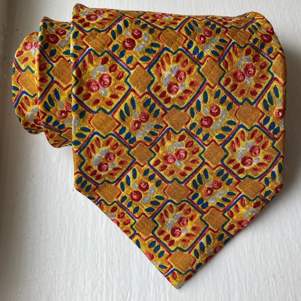 Emanuel Ungaro Abstract Print Silk Tie